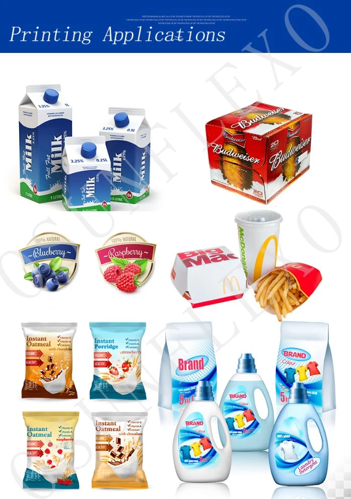 High Quality Stack Flexo Printing Press Flexo Label Printing Machinery Paper Cups Paper Bags Flexo Printing Machine Label Printer