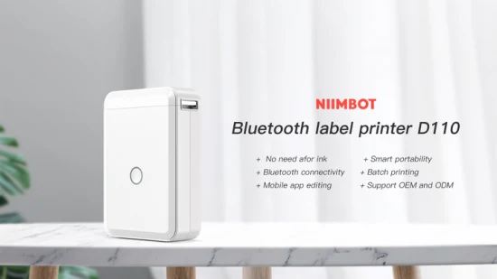 Niimbot Handheld Small Mobile Pocket Bluetooth Impresora portátil de etiquetas térmicas