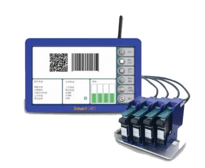 Máquina de codificación de matriz de puntos de impresora de inyección de tinta industrial completamente automática