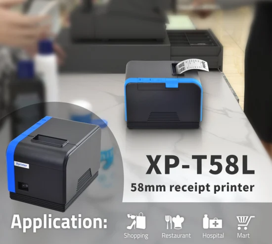 Xprinter XP-T58L OEM 58 mm Impresora térmica de recibos USB Descarga del controlador