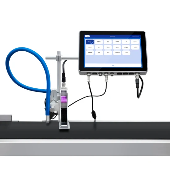 Impresora de etiquetas térmicas Tij con pantalla táctil automática en línea de 10 pulgadas IPS-8810 en fecha de caducidad de alimentos Impresión de paquetes suaves ODM/OEM