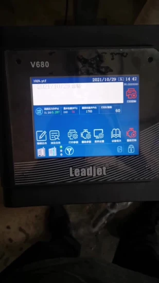 Fabricante de máquinas de codificación de fecha Leadjet V680 Máquina de impresión de números de lote Caja de cartón Soporte de impresora de metal y plástico Árabe