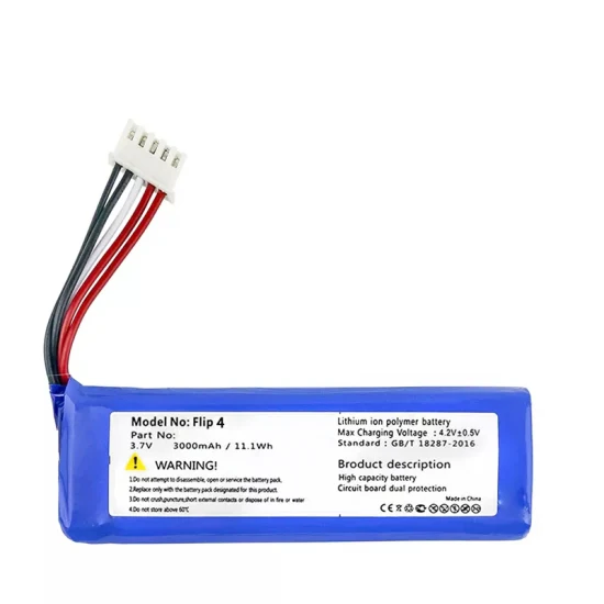 Batería BT de polímero de litio de 3,7 V y 3000 mAh para altavoz Jb L Flip 4 Gsp872693 01 Flip4 Edición especial