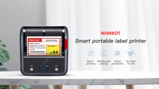 Máquina para hacer etiquetas multifunción Niimbot, Mini impresora portátil de etiquetas térmicas POS