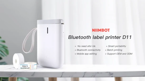 Niimbot Barcode Portable Mini Bluetooth Impresora de etiquetas térmicas inteligentes conectadas